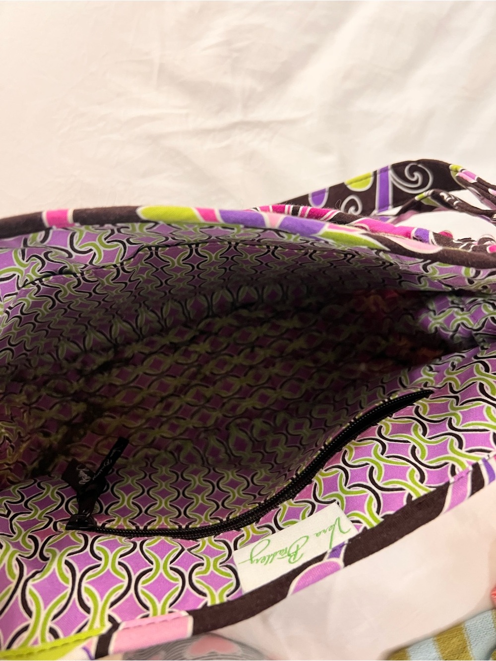 Vera Bradley “saddle up” Quilted Shoulder Bag - Retired Purple Punch - Picture 5 of 5